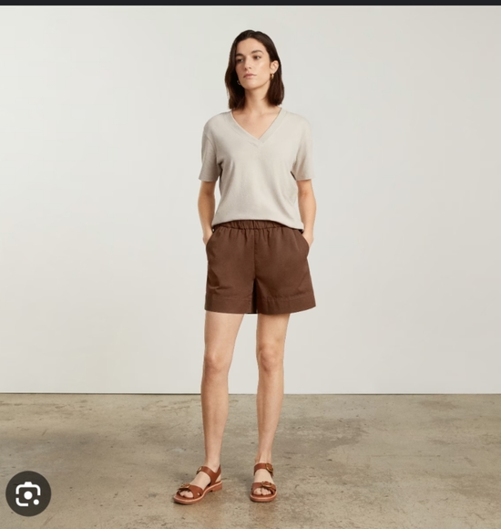 Everlane easy short, orange gingham - Picture 2 of 6